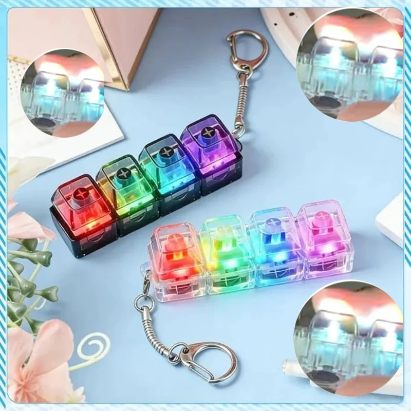 Electronics Gadgets For Kids - LED 키보드 키체인 ///피젯 토이 크리스탈