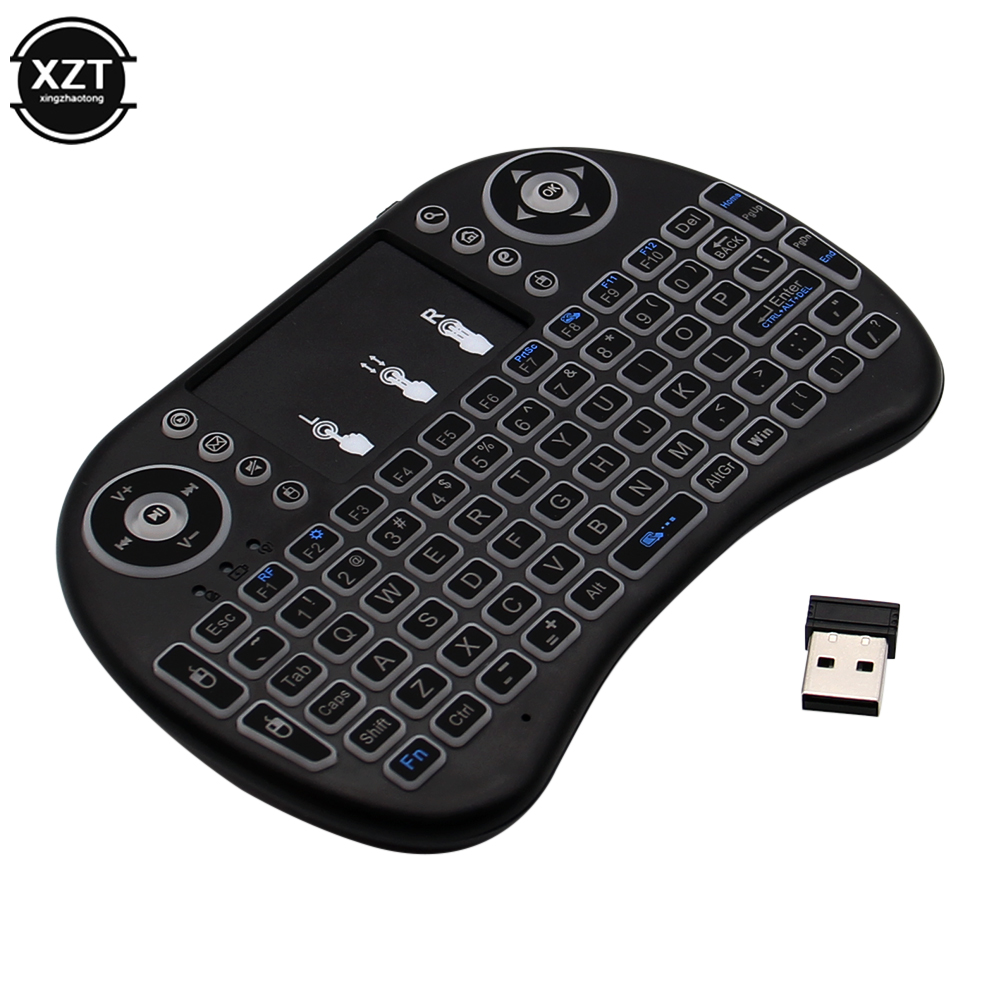 Wireless Keyboard Mini - 백라이트 에어 마우스 원격 터치패드, 안드로이드