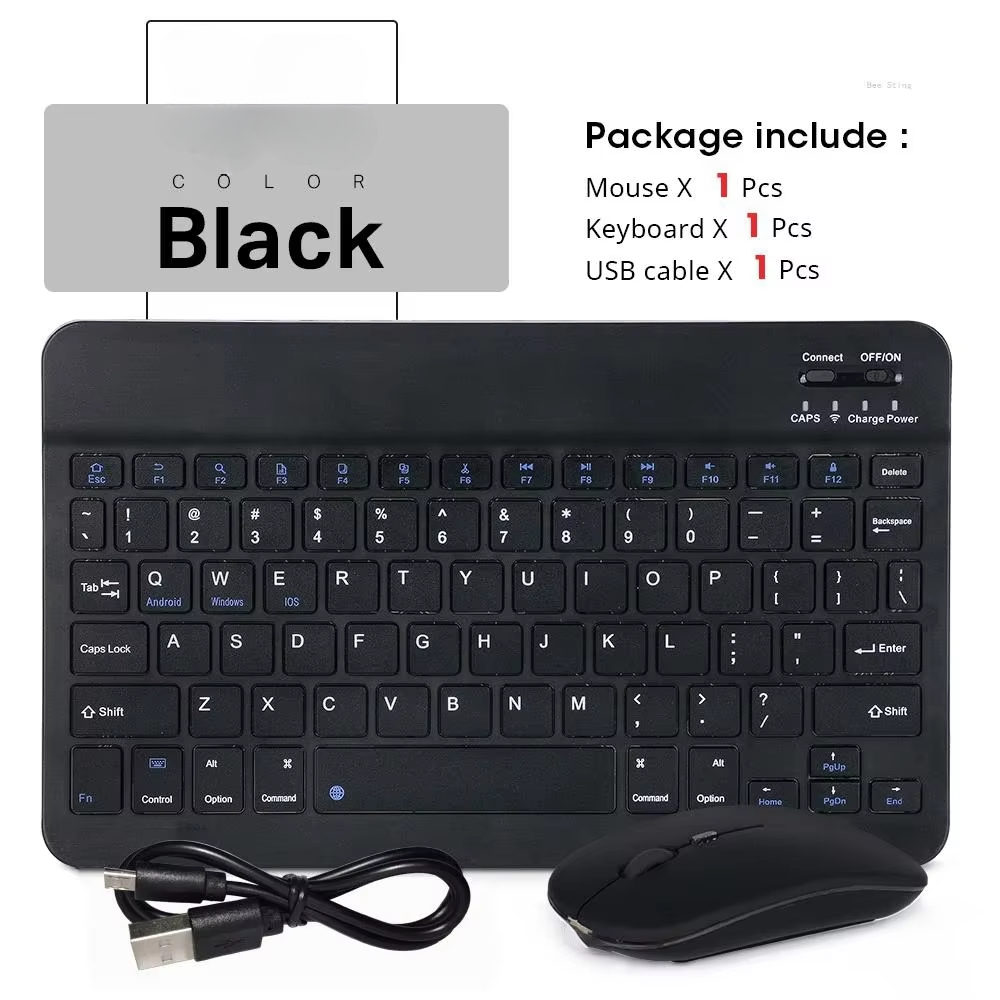 Wireless Keyboard Mini - 히브리어 블루투스 키보드 10인치 아이패드 에어