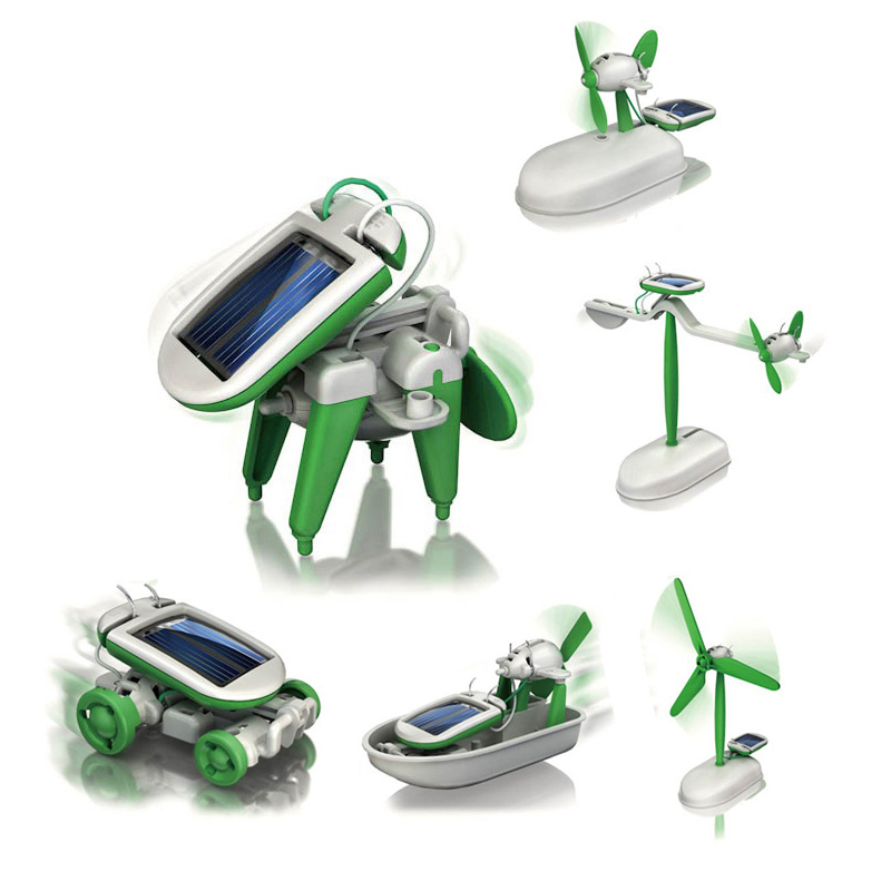 6-in-1 태양광 로봇 키트 조립 선박 팬 풍차 자동 - Electronics Gadgets For Kids 리뷰 및 가격