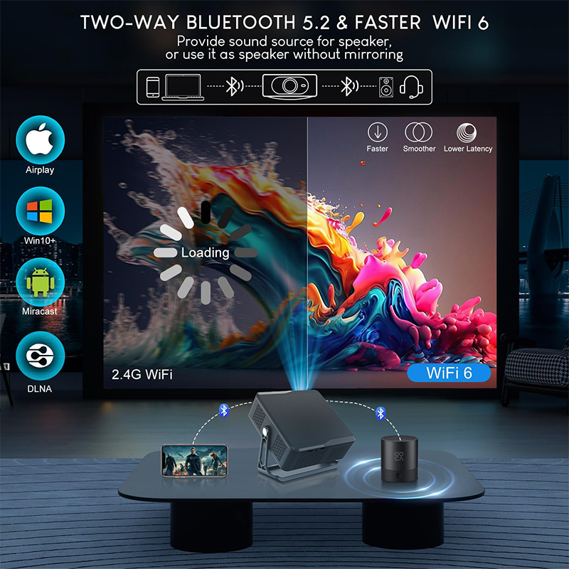 트립스키 스마트 프로젝터 무선 LCD 휴대용 풀HD 안 - Mini Projector Portable 리뷰 및 가격