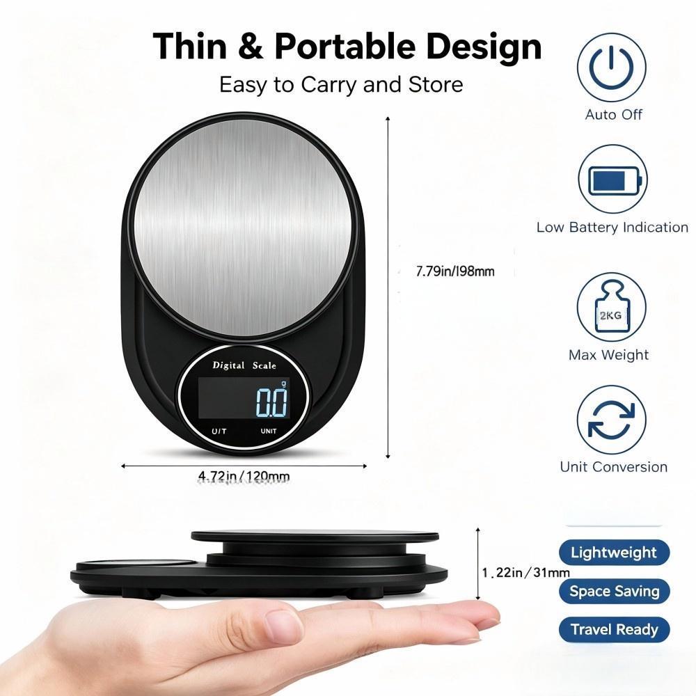 2KG 0.1g 미니 휴대용 디지털 주방 저울, 원형  - Electronics & Gadgets Gaming & Toys Kinhank Super Console X2 Pro 리뷰 및 가격