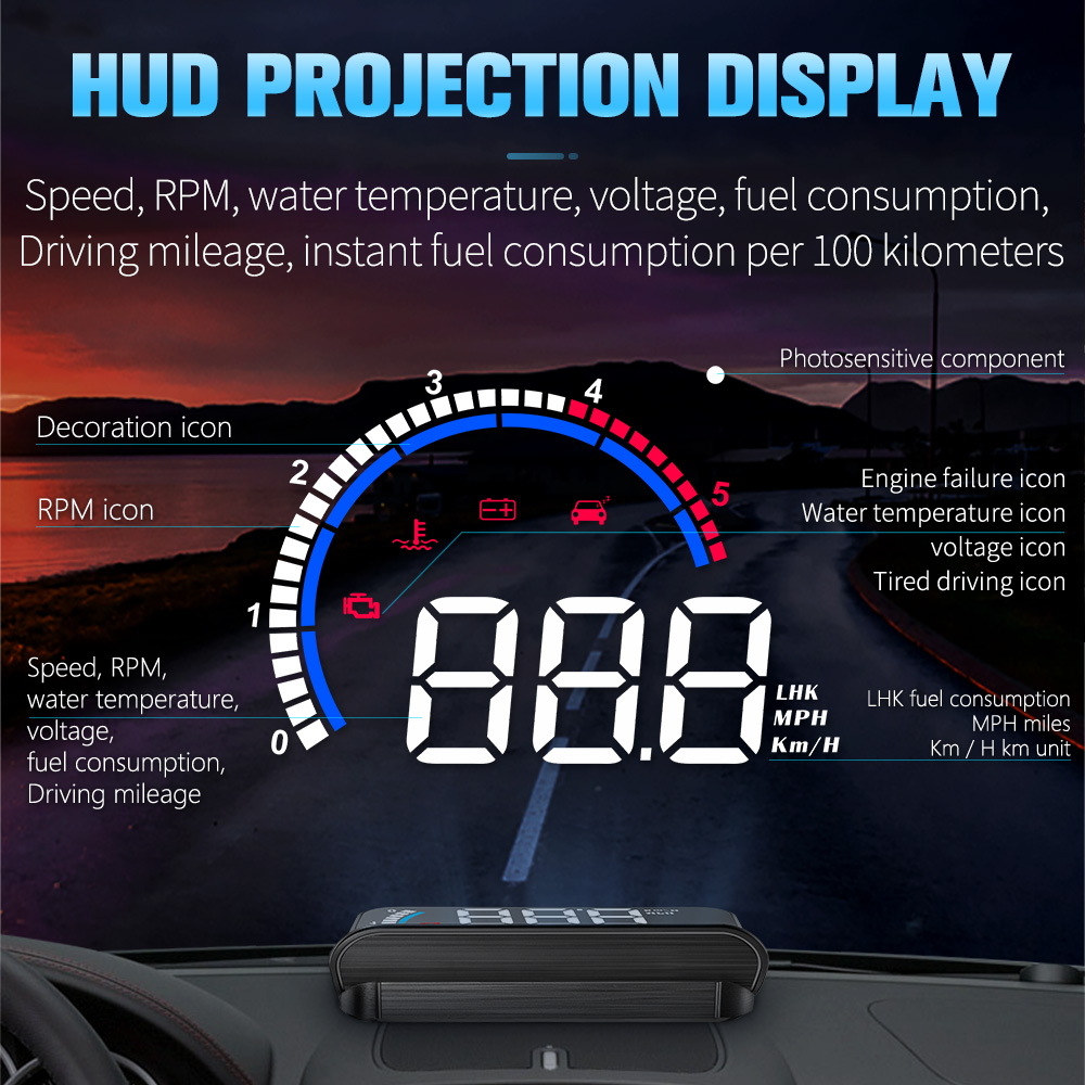 M13 차량용 OBD 속도 프로젝터 HUD 휴대용 LC - Mini Projector Portable 리뷰 및 가격
