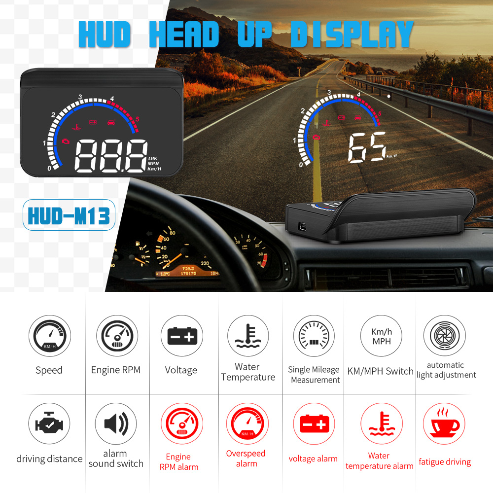 M13 차량용 OBD 속도 프로젝터 HUD 휴대용 LC - Mini Projector Portable 리뷰 및 가격