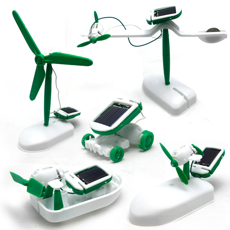 6-In-1 태양 광 발전 로봇 키트 조립 선박 팬 풍 - Electronics Gadgets For Kids 리뷰 및 가격